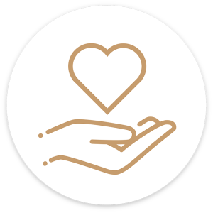 Icon representing compassionate and patient-centered dental care
