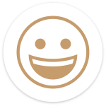 Icon representing patient satisfaction and positive dental experiences