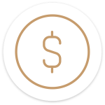 Icon representing affordable dental treatment and financing options
