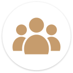 Icon representing experienced dental team and personalized care